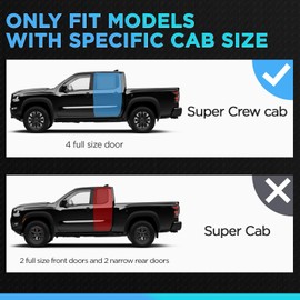 PZ 6.5" Running Boards for 1999-2016 Ford F-250 F-350 F-450 F-550 Super Duty Crew Cab Mirror Stainless Steel Side Step Rails Nerf Bar Ridge Pattern