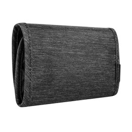 Tatonka Wallet Folder - Velcro Wallet with 3 Credit Card Slots, Note Compartment, Viewing Window and Zip Compartment for Coins - 9 x 12 x 2 cm - Off-Black