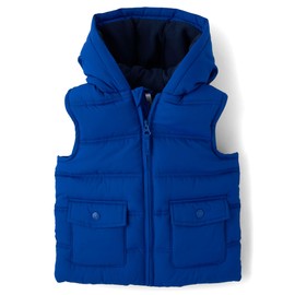Gymboree,and Toddler Zip Up Puffer Vest,Navy Pier,12-18 Months