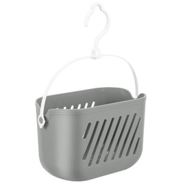 Gatuida Plastic Storage Basket with Hook, Hanging Shower Kitchen Organizer, 8.26 x 5.51 x 5.11 Inch