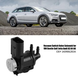 Vacuum Switch Valve Solenoid, 1K0906283A Vacuum Solenoid Valve Replacement for A3 A4 A6, Black, 5.5 * 3.5 * 7.5cm