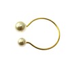 Speed mao Simple Stylish Pearl Napkin Rings Set of 8