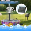 Solar Water Fountain for Bird Bath Upgrade Solar Panel Adjustable