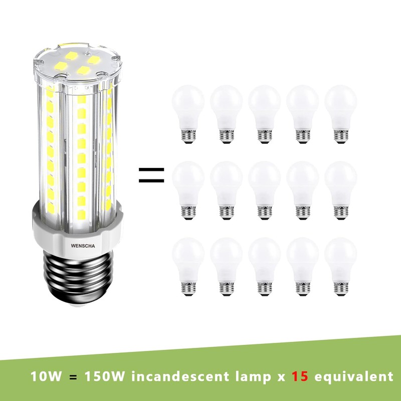 Wenscha LED Light Bulb 150W Equivalent 1200 Lumen 6500K Daylight