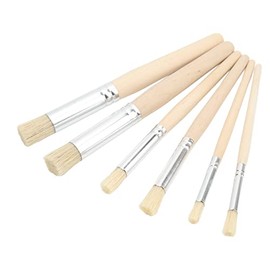 BRDI Juego de Pinceles para Plantillas, Pinceles ergonómicos de Madera para niños, Arte de Letras