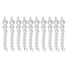 10Pcs Pearl Shoe Chains Polished ABS Resin Metal Buckle Widely