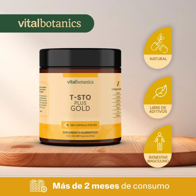 🔥💪 Testo Plus Gold | 60 Cápsulas 500mg | Suplemento