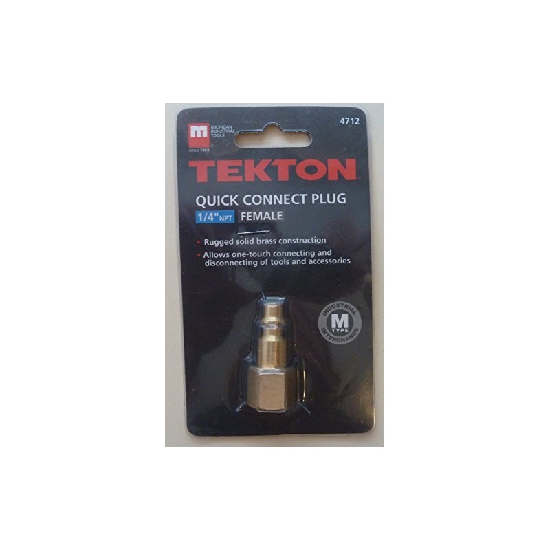 TEKTON 4712 1/4-Inch NPT Quick Connect Female Plug