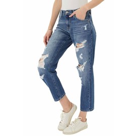 Kancan KC8643 - Pantalones vaqueros para mujer, Desteñido medio, 9/28