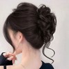 Brown wavy bun pin wig x2 upstyle (KYR-WFHX02Q) / 브라운 웨이브 올림머리 집게핀 가발 X2개 업스타일 (KYR-WFHX02Q)