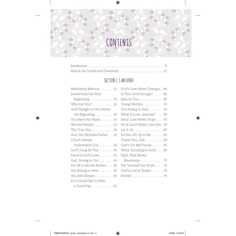 Loved and Cherished: 100 Devotions for Girls