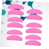 Minkissy 20pcs Mini Half-Moon Shaped Nail Polishing File Set Double-Sided
