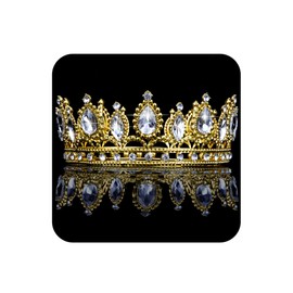 Gold Crown for Women Crystal Wedding Tiara and Crowns for Girls Rhinestones Queen Headband Princess Hair Accessories for Party Bridal Birthday Prom Costume Cosplay