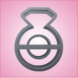 Detailed Diamond Ring Cookie Cutter