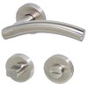 Häusler Onlinehandel GmbH Iseo II R Toilet Door Handle Stainless