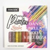 Xiaoya 12plumones Para Decoración De Uñas Acrílico Trazos Perfectos