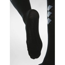 [Relaxsan] リラクサン 820B コットンサポート着圧ハイソックス 18-22 mmHg 柄入クションソール付 スモーク サイズ ２