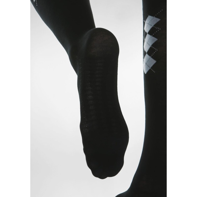 [Relaxsan] リラクサン 820B コットンサポート着圧ハイソックス 18-22 mmHg 柄入クションソール付 スモーク サイズ ２