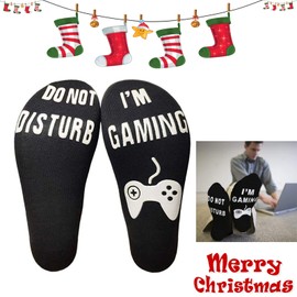 Mivyy Do Not Disturb I'm Gaming,Playing Funny Cotton Socks Gamer Socks Funny Ankle Socks