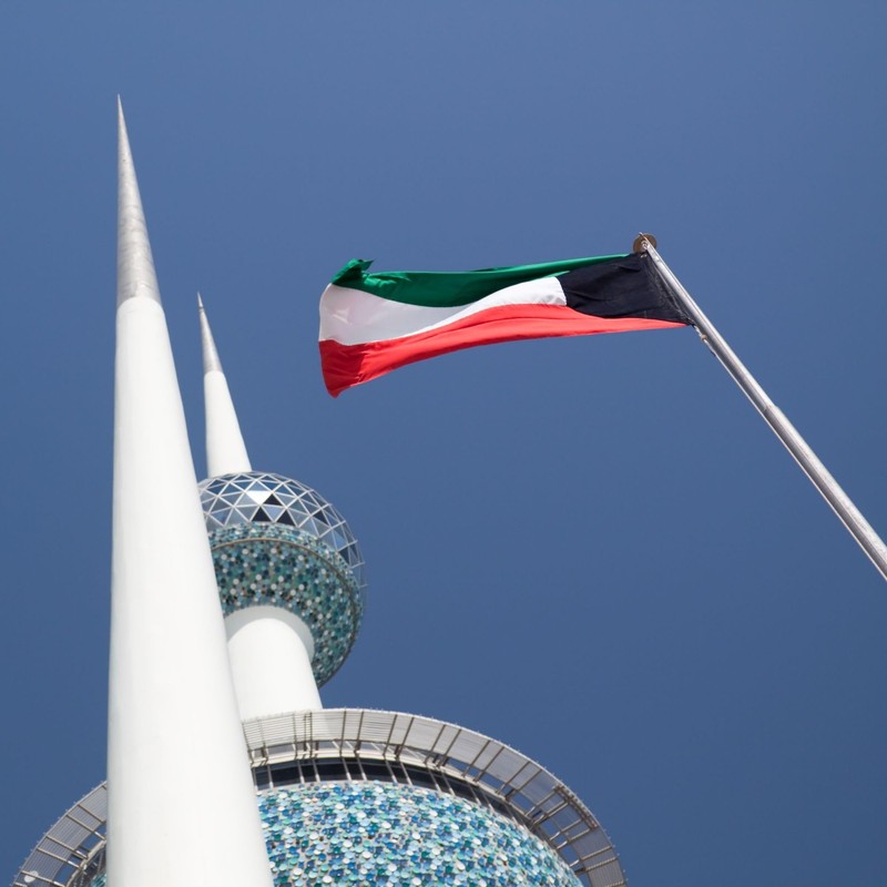 Runesol Kuwait Flag, 91x152cm, 3ft x 5ft, 4 Grommets, Eyelet