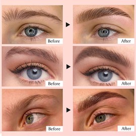 Waterproof Eyebrow Gel Kit - Clear Brow Soap with Long Lasting Hold for Smudge-proof & Natural-looking Eyebrows, Brow Styling Cream & Glue for Easy Shaping & Definition