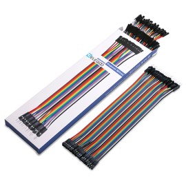 ELEGOO 120pcs Multicolor Dupont Wire, Wire for arduino--Gage 28AWG Male to Female Male to Male Female - Female Breadboard Jumper Wire