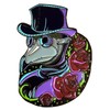 Dark Spark Decals Neon Plague Doctor 1.5" Enamel Pin -