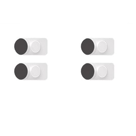 4 Pack Adjustable Door Guard Door Stop, Door slam Stopper, Finger Pinch Guard,Revolving Door Stopper for Child Proofing, Anti Door slam, Pet Door Stopper, Easy to Install (White, One Size)