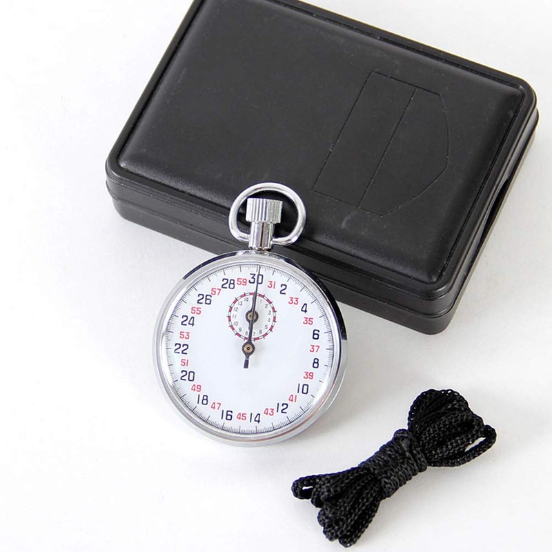 Mechanical Stop Watch, SXJ504 Handheld Sports Chronograph Alarm Mechanical Stopwatch