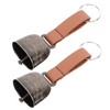 Kisangel 3sets Hanging Bear Bell Metal Camping Bell Loud for