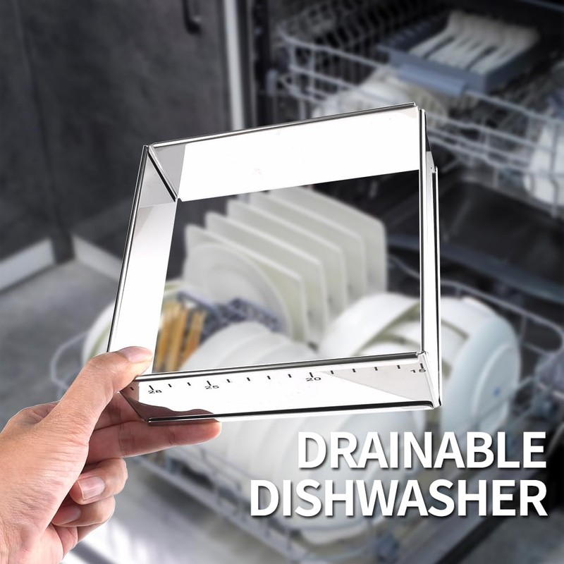 Guowall - Molde extensible de acero inoxidable para tartas con