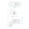 Universal Dual Flush Toilet Syphon Adjustable 7.5" to 9.5" with