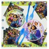 JIJIJUM 121 Pcs Encanto Birthday Party Supplies Tablecloth Plate Fork