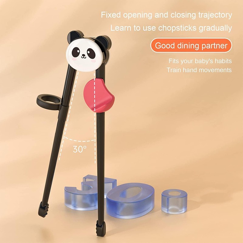 3 Pairs Kids Chopsticks Training Set, Reusable Cartoon Chopsticks for