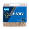 KMC Unisex's X10el Chain, Ti-N Gold, 114 Link