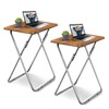 Garden 4 you Folding TV Tray Table Set of 2,