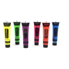 OEM 24 Tubos Pintura Corporal Neon Glow Luz Negra Uv Bodypaint