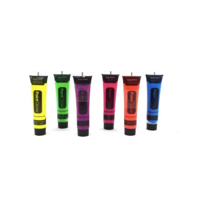 OEM 24 Tubos Pintura Corporal Neon Glow Luz Negra Uv