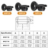 Realure 50 Pcs/3 Sizes Rubber Grommets Set 10/12/14 mm Electrical