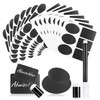 com-four® 150-Piece Blackboard Sticker Set - Versatile Label Set with