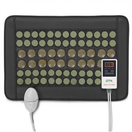 UTK Heating Pad for Back, 5X Deeper Back Pain Relief, Far Infrared Heating Pad with Natural Jade, FSA-HSA Eligible, Hotter to 159℉, 4H Auto Off, Travel Bag, Memory Function, 23.5"×16", Gifts for Women