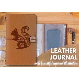 InnoBeta Squirrel Gifts for Women/Men, Gifts for Squirrel Lover, Squirrel Journal, Notebook, Sketchbook, Travel Diary, 7.8x5 Inches