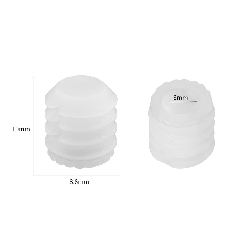 VGOL 100Pcs M4x10mm Hinge Expansion Dowels Plastic Expansion Dowels 3mm