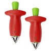 Lotsdonxia 2PCS Stainless Steel Strawberry Huller and Stem Remover Kit,