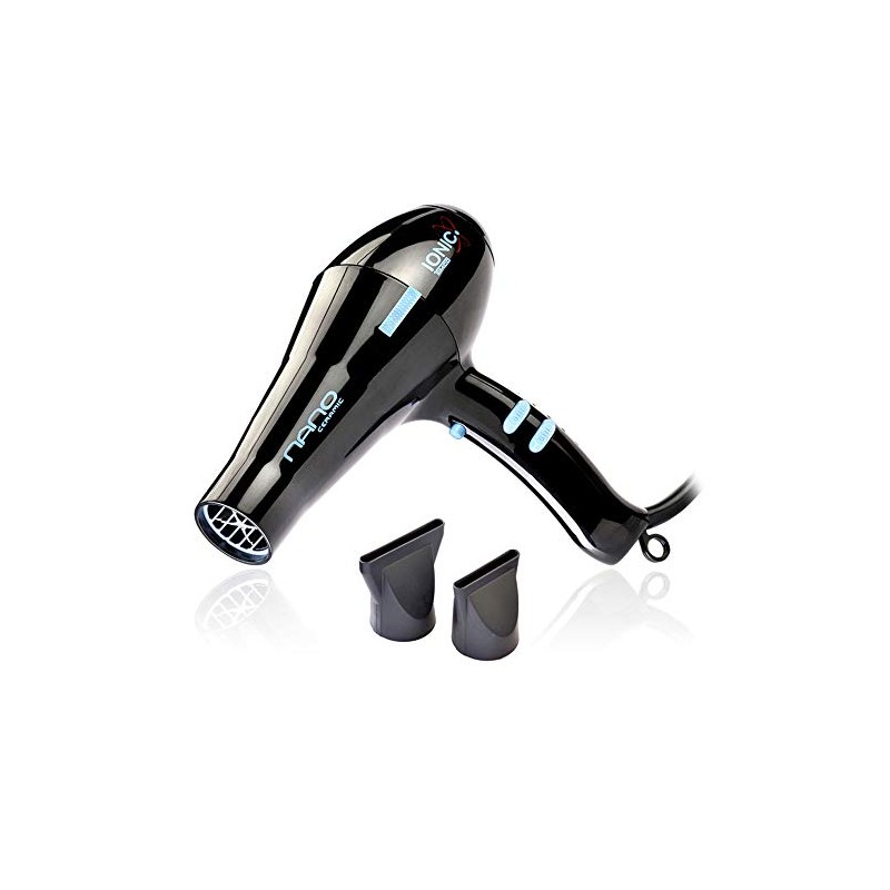 Timco NAN-1 Secadora Profesional con Generador de Iones, negro