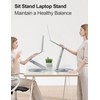 tounee Telescopic Laptop Stand for Desk with 360° Swivel Base,