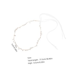 TOVINANNA Bridal Pearl Hair Vine Headband Elegant Wedding Headpiece for Brides Bridesmaids Unique Handcrafted Hair Accessory for Special Occasions Sophisticated Design for Formal Attire