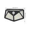 2 Pcs Solar Motion Sensor Light 4 Sided 100 LEDs