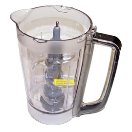 Replacement 48oz Pitcher Bowl with Blade for Ninja BL250 BL206 BL207 Kitchen System Pulse Blender, Black