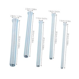 Mipcase 5pcs Spring Tubing Benders Set: 5/8, 1/2, 3/8, 5/16 /4 Inch Professional Plumber Tools for Soft Copper Brass Aluminum